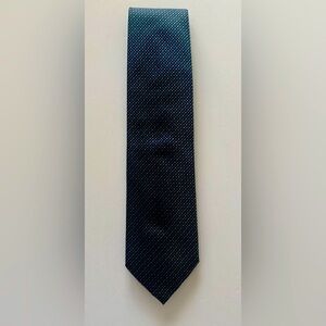 Giorgio Armani Black and Blue Textured Tie